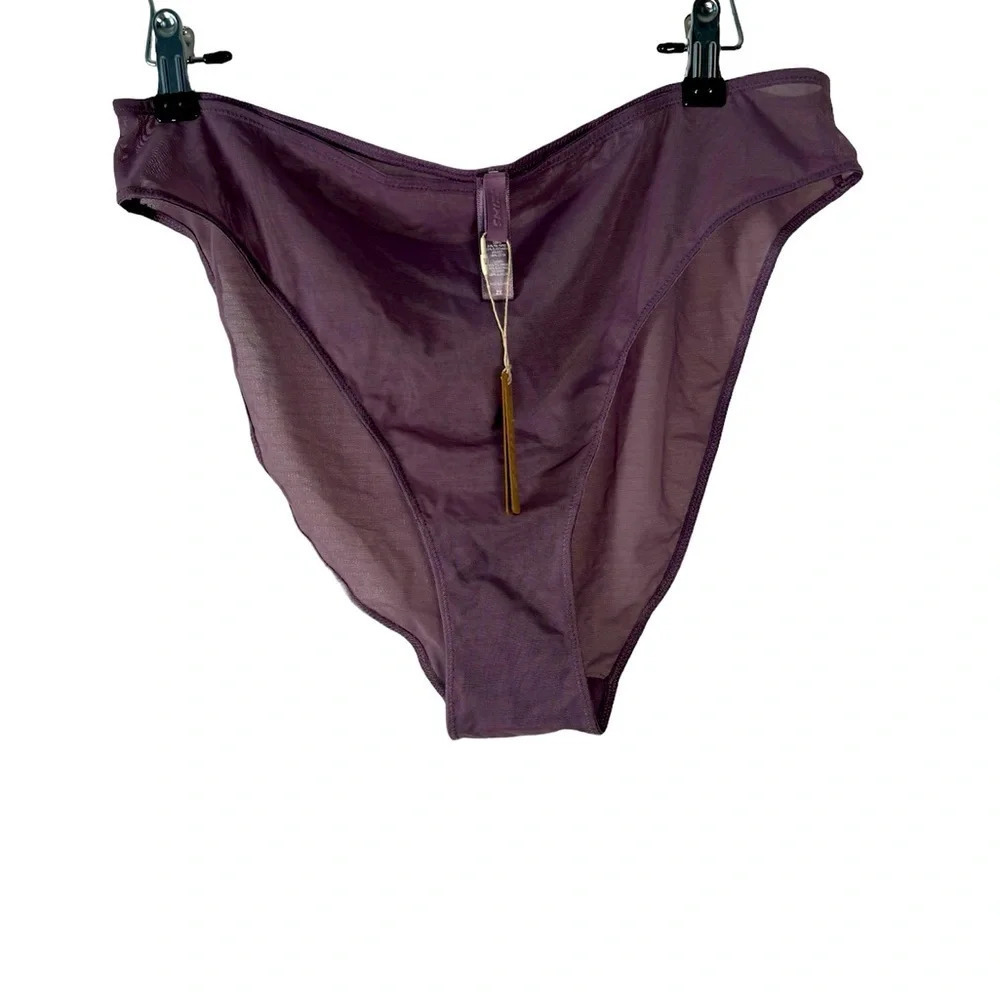 SKIMS High Waisted Plum Mesh Size 2x NWT